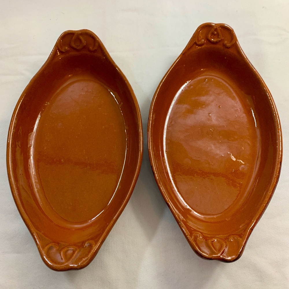 NEW Vintage Vulcania Italy Terracotta Bakers Set